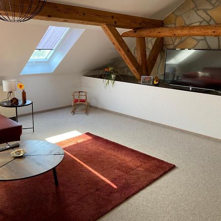 Landhausidyll Apartment Wohn- Und Schlafzimmer Klutz Buitenkant foto