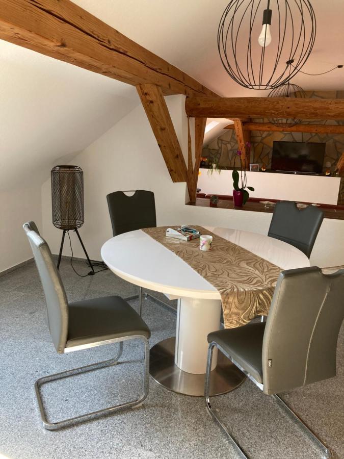 Landhausidyll Apartment Wohn- Und Schlafzimmer Klutz Buitenkant foto