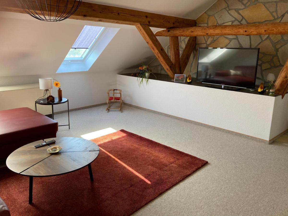 Landhausidyll Apartment Wohn- Und Schlafzimmer Klutz Buitenkant foto